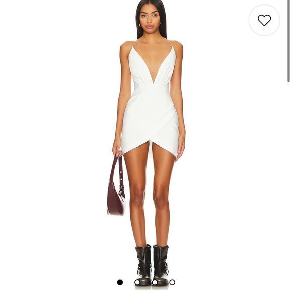 Super down Lissy mini dress in white • small - Picture 1 of 6